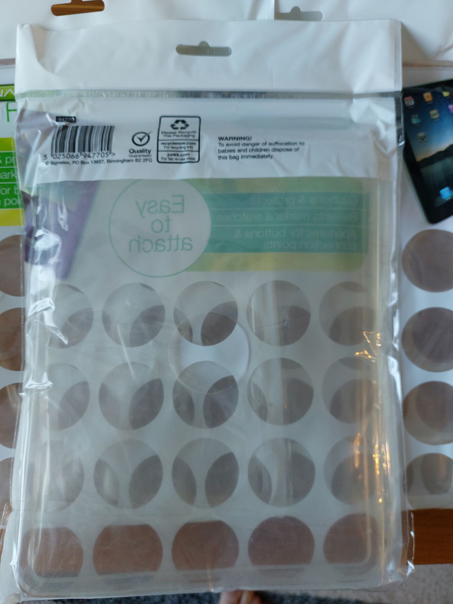 iPad Covers, Transparent. Box of 30