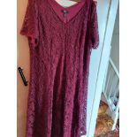 Evening Dress Joanna Hope Size 30 Burgundy