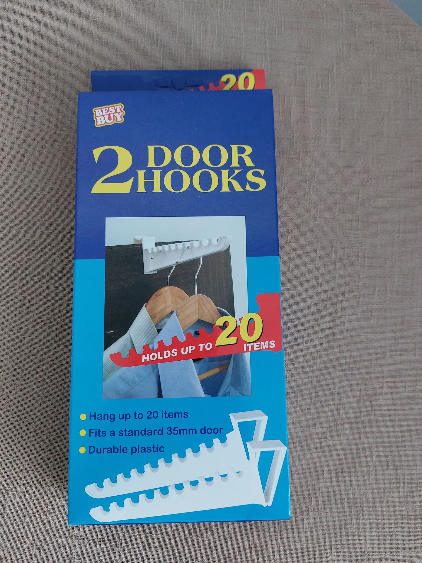Door Hooks - Packs of 2. 10 Packs - Image 2 of 2