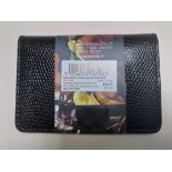 Black Snakeskin Card Wallets x 10. RRP £80