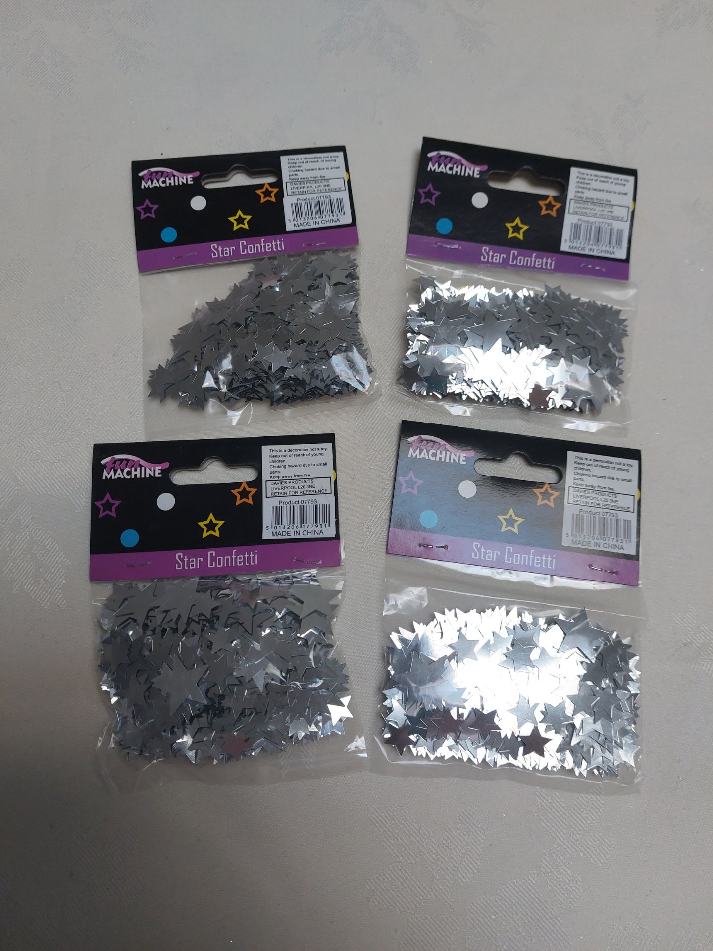 Silver Confetti Stars - 20 Packs - Image 3 of 3
