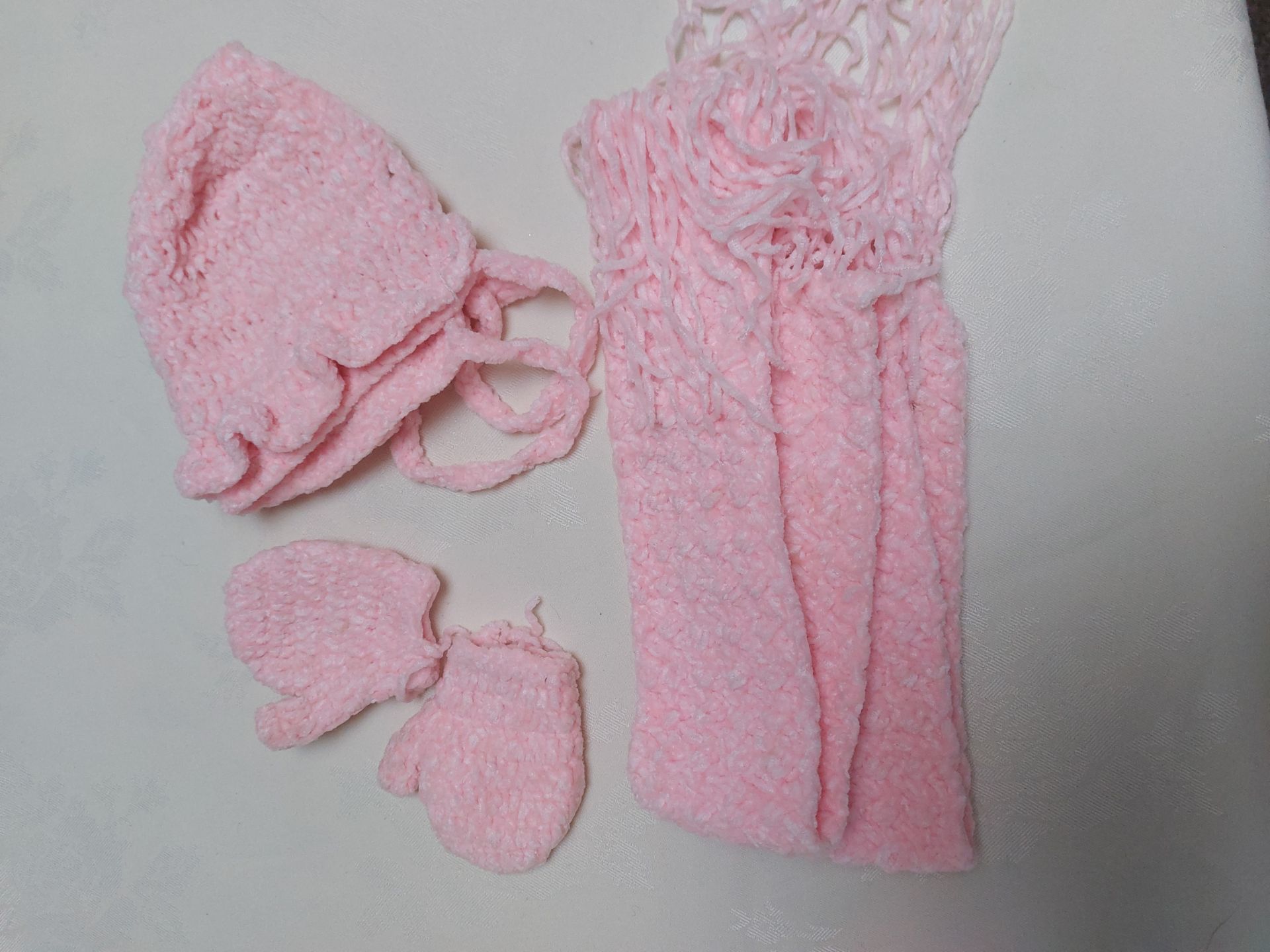 Pink and Blue Hats, Scarves and Gloves - Min 15 Items