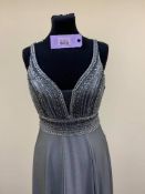 Rachel Allen Pageant Dress RRP £495. Size 12 In Platinum