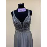 Rachel Allen Pageant Dress RRP £495. Size 12 In Platinum