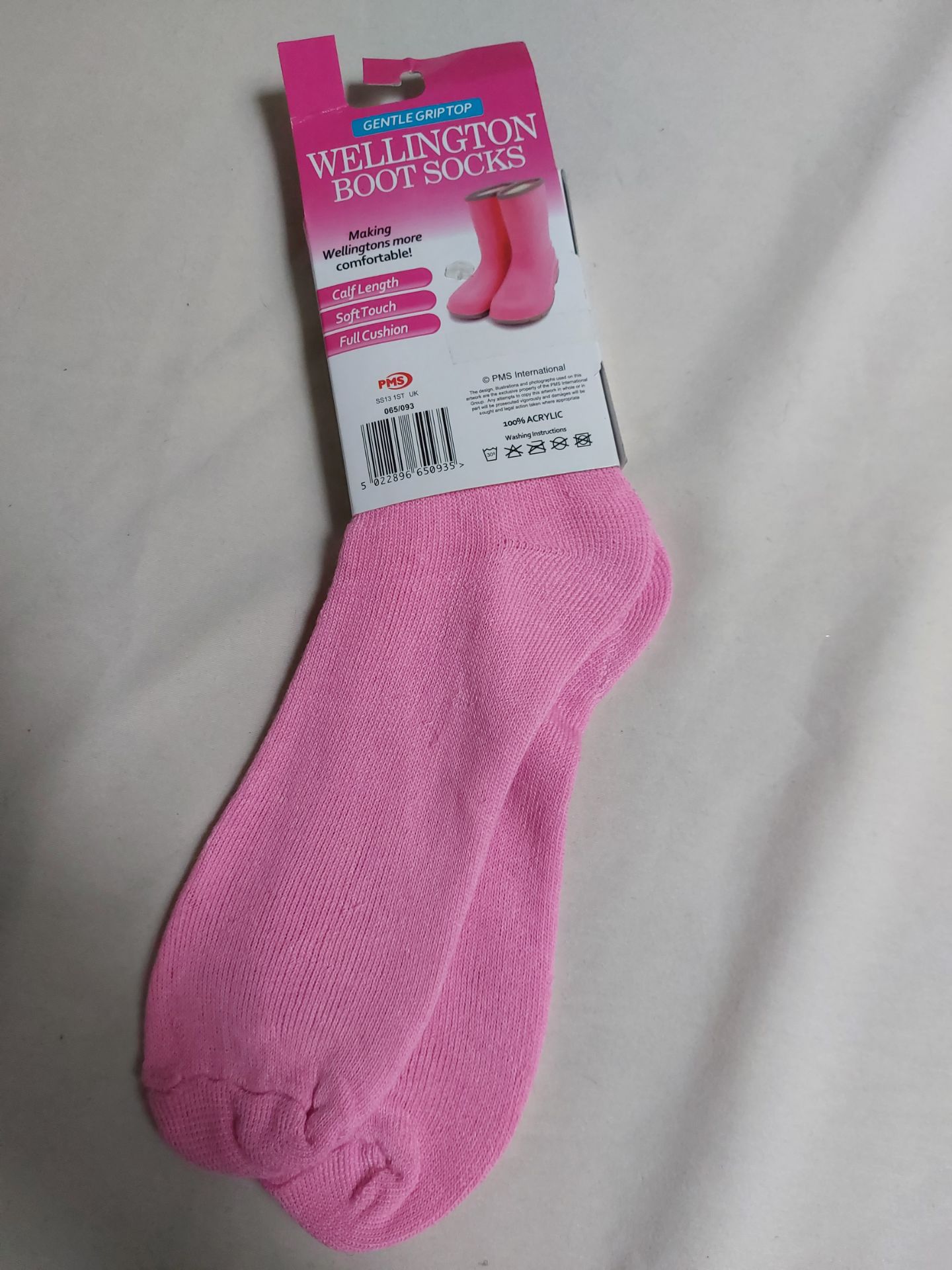 Welly Socks In Pink, Blue and Green Mixed. 20 Pairs - Image 2 of 3