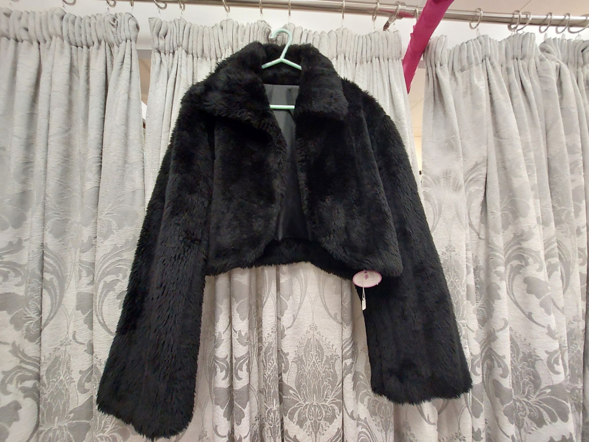 Bianco Evento Faux Fur Jacket Size Large