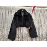 Bianco Evento Faux Fur Jacket Size Large