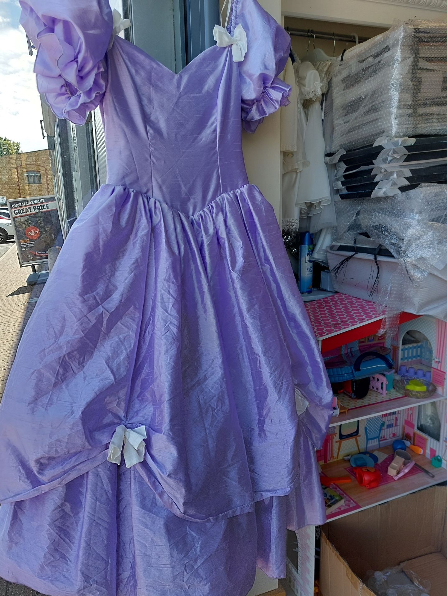 Lilac Childs Vintage Style Bridesmaid Dress Size Approx 7 To 9