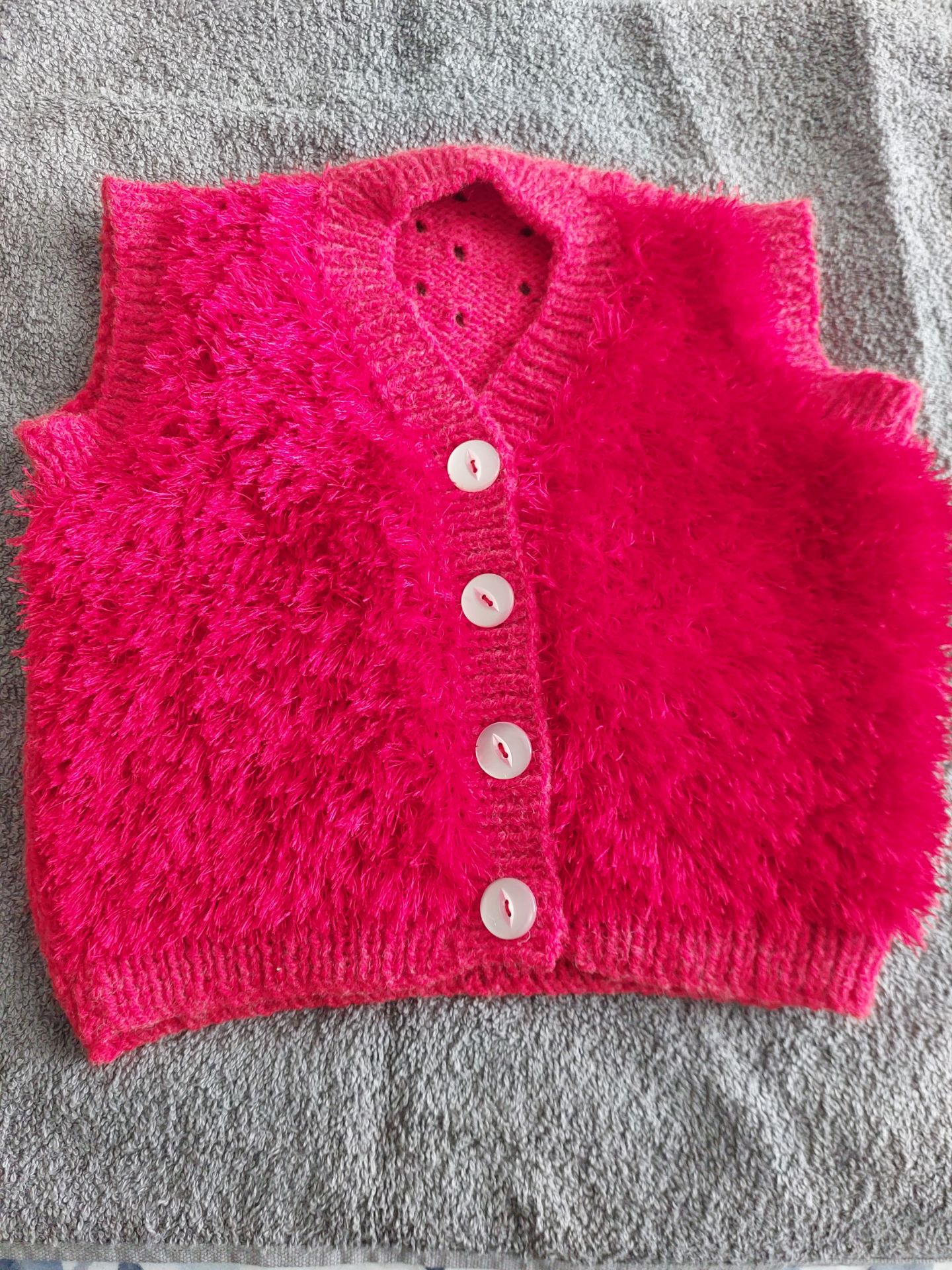 Hand Knitted Gilet - Image 4 of 5