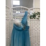 Alexia Designs Blue and White Ombre Prom Dress Size 6