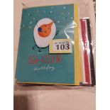 Birthday Greetings Cards Box of 24 RRP Over £100