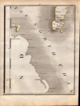 Ulster Larne, Rathin Isle, Mull Of Kintyre John Cary’s Antique 1794 Map.