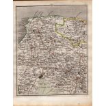 Devonshire, Somersetshire, John Cary’s Antique George III 1794 Map.