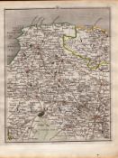 Devonshire, Somersetshire, John Cary’s Antique George III 1794 Map.