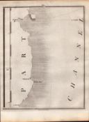 Ireland Dublin, Wicklow, Arklow, John Cary’s Antique George III 1794 Map.