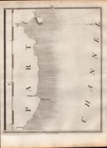 Ireland Dublin, Wicklow, Arklow, John Cary’s Antique George III 1794 Map.