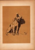 Cecil Aldin Antique Lovable Scamp Of a Terrier illustration A Dog Day -3