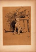 Cecil Aldin Antique Lovable Scamp Of a Terrier illustration A Dog Day -21.
