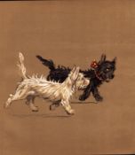 Cecil Aldin Original Antique Illustration Mac a White West Highland Terrier-14.