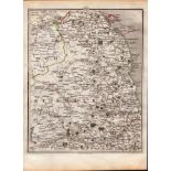 Northumberland John Cary’s Antique George III 1794 Map.