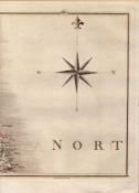 Blyth Tynemouth Shields Newbiggin John Cary’s Antique George III 1794 Map.