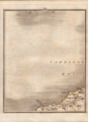 Cardigan Bay Llanarth Llanllwehaearn John Cary’s Antique George III 1794 Map.