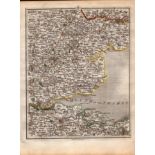 Essex Kent Colchester Chelmsford Southend - John Cary’s Antique 1794 Map.