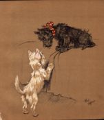 Cecil Aldin Original Antique Illustration Mac a White West Highland Terrier-10.