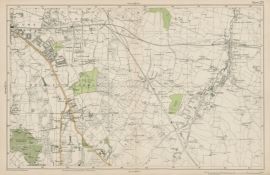 Bacons London & Suburbs Rare Vintage c1926 Map Bromley Hayes Bickley.