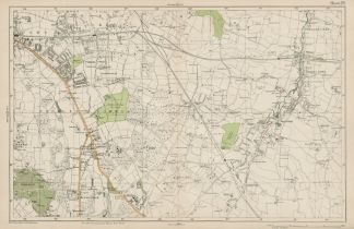 Bacons London & Suburbs Rare Vintage c1926 Map Bromley Hayes Bickley.