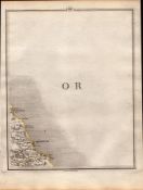 Scarborough, Filey, Cayton, Robin Hoods Bay John Cary’s Antique 1794 Map.