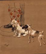 Cecil Aldin Original Antique Illustration Mac a White West Highland Terrier-2.
