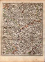 Midlands, Leicester Coventry, Northampton - John Cary’s Antique 1794 Map.