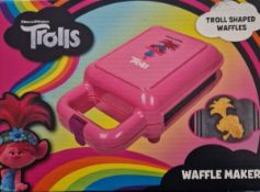 5 X Fizz Creations Trolls Waffle Maker Kids Childrens Novelty DreamWorks Kitchen. RRP £100 - GRAD...