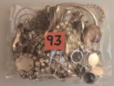 A Collection of White Metal Jewellery In A Bag. 337G