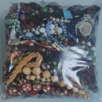 A Large Collection of Necklaces In A Bag. Approximately 4.5KG.