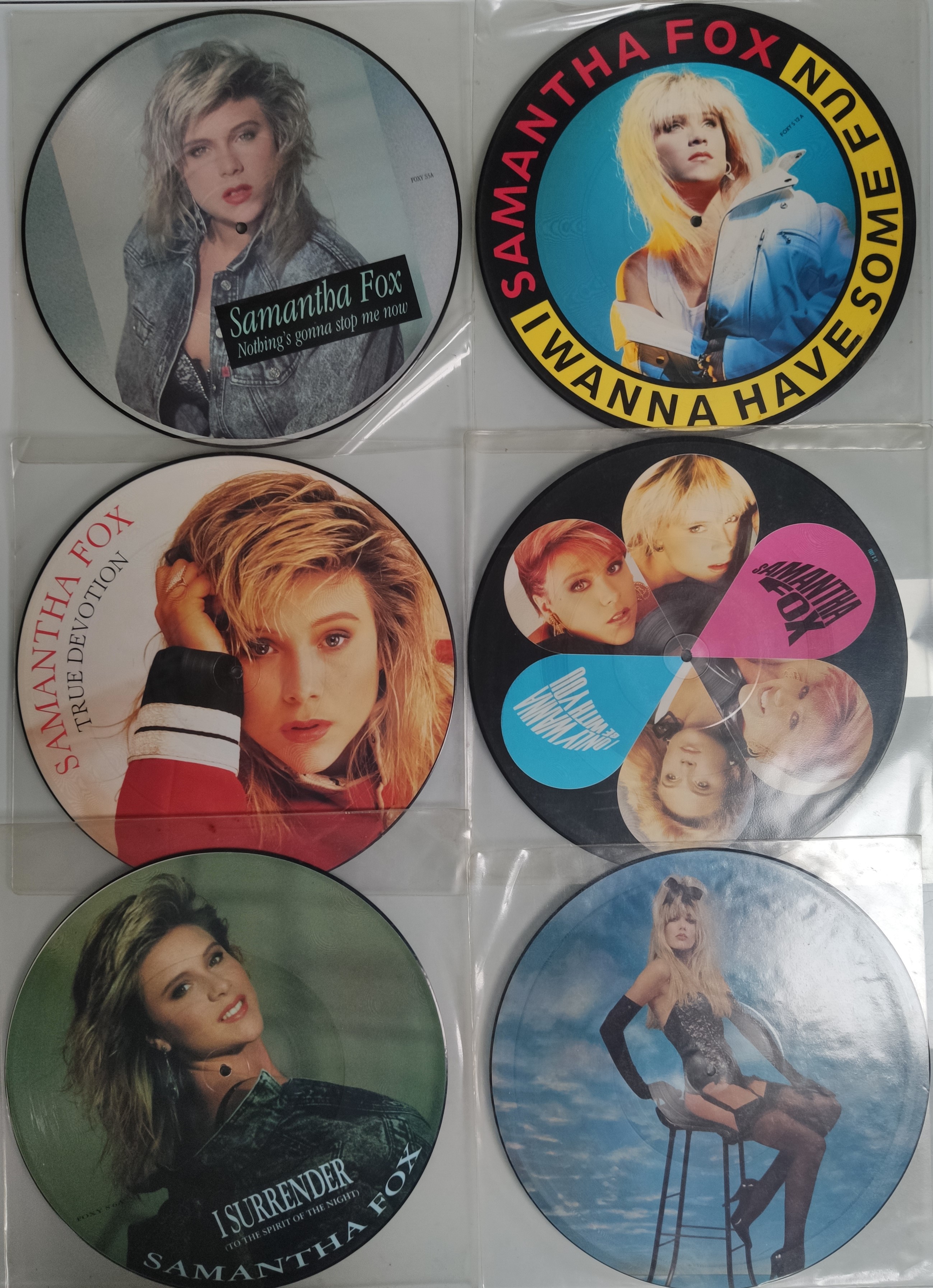 A Collection of 15 X Samantha Fox Etc Vinyl Record Picture Disks. - Image 2 of 3