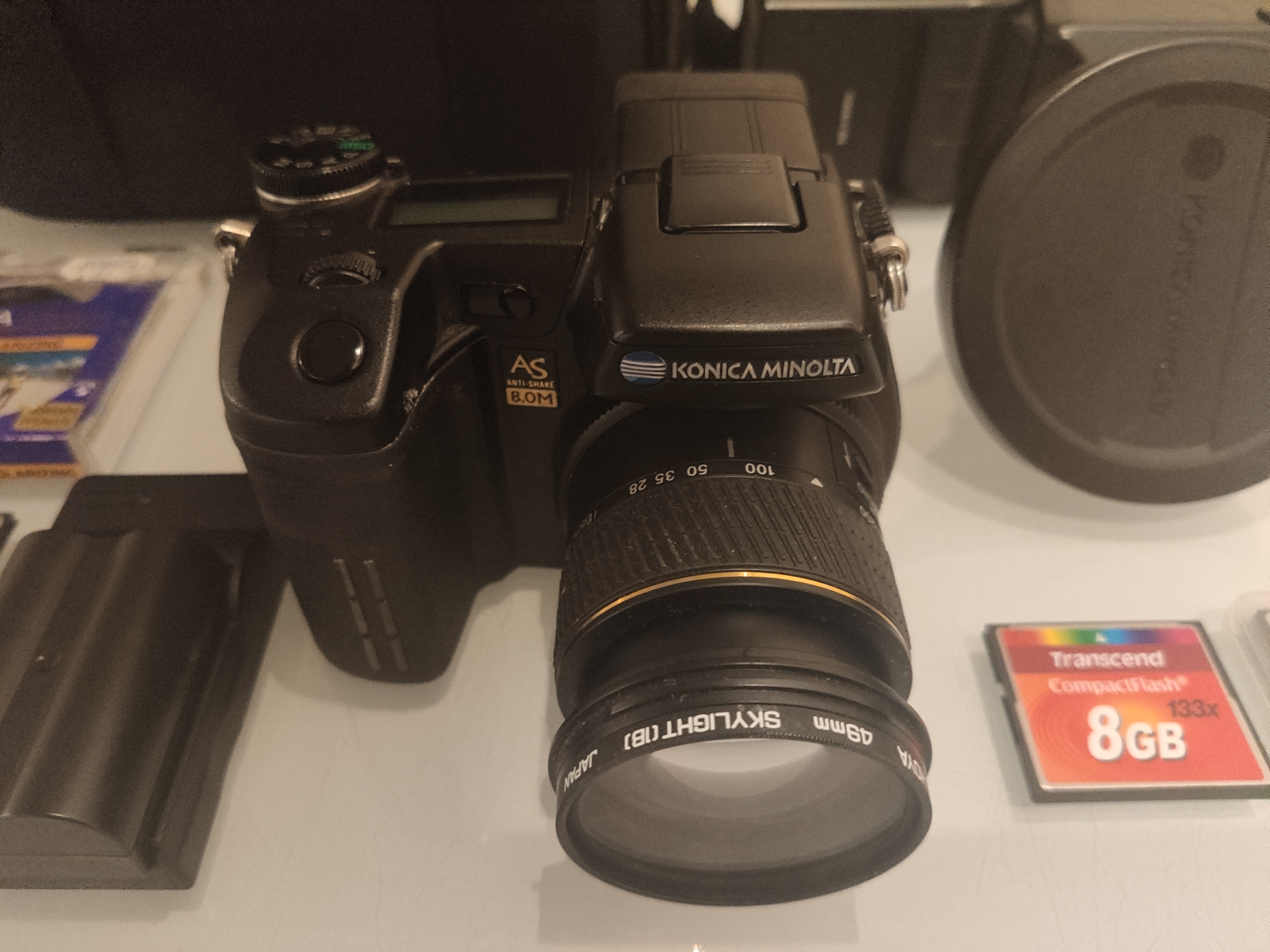 A Konica Minolta Dimage A2 Digital Camera Kit. 2 X Batteries, Wide Lens Converter and More. - Image 2 of 7