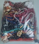 A Large Collection of Necklaces In A Bag. Approximately 4.4KG.