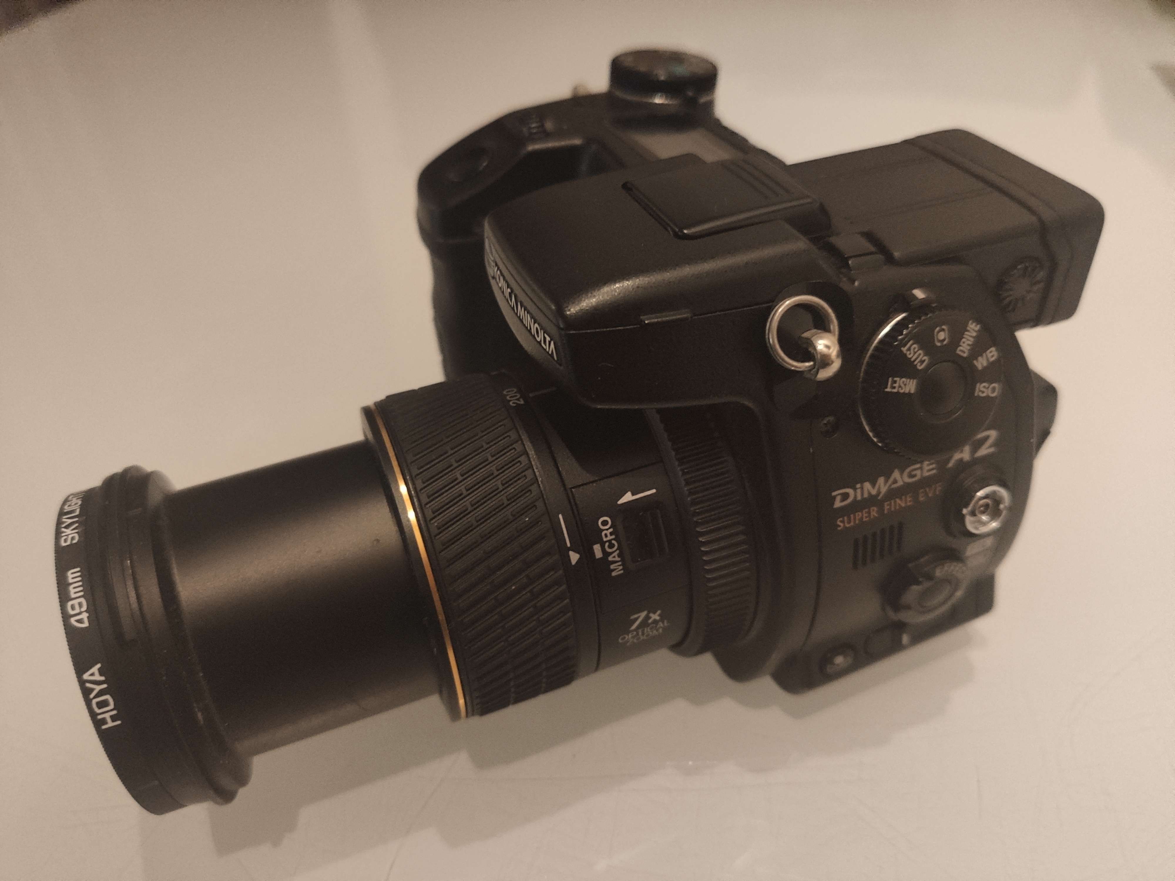 A Konica Minolta Dimage A2 Digital Camera Kit. 2 X Batteries, Wide Lens Converter and More. - Image 6 of 7