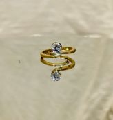 Beautiful Natural 0.30 CT VVS Diamond Ring With 18k Gold