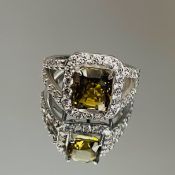 4.17Ct Natural Alexandrite Ring Unheated/Untreated with Diamonds & 18k Gold