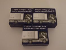 20 Packs of Tachograph Digital Printer Rolls (Highest Quality) Packs of 3