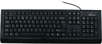 3 x Mediarange MROS101-UK Keyboard Qwerty Black With Cable