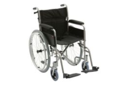 RRP £200.00 Stainless Steel Self Push Wheelchair