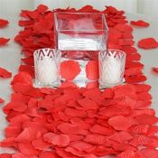 100pcs Deep Red Silk Rose Petals Valentines Day Wedding Confetti RRP £3