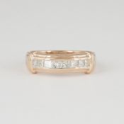 14 K / 585 Rose Gold Diamond Ring