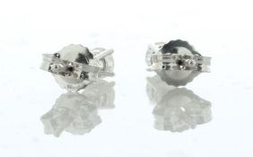 14ct White Gold Single Stone Prong Set Diamond Stud Earring 0.50 Carats