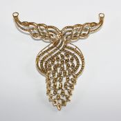 IGI Certified 18 K / 750 Yellow Gold Diamond Pendant