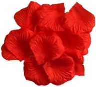 100pcs Deep Red Silk Rose Petals Valentines Day Wedding Confetti RRP £3